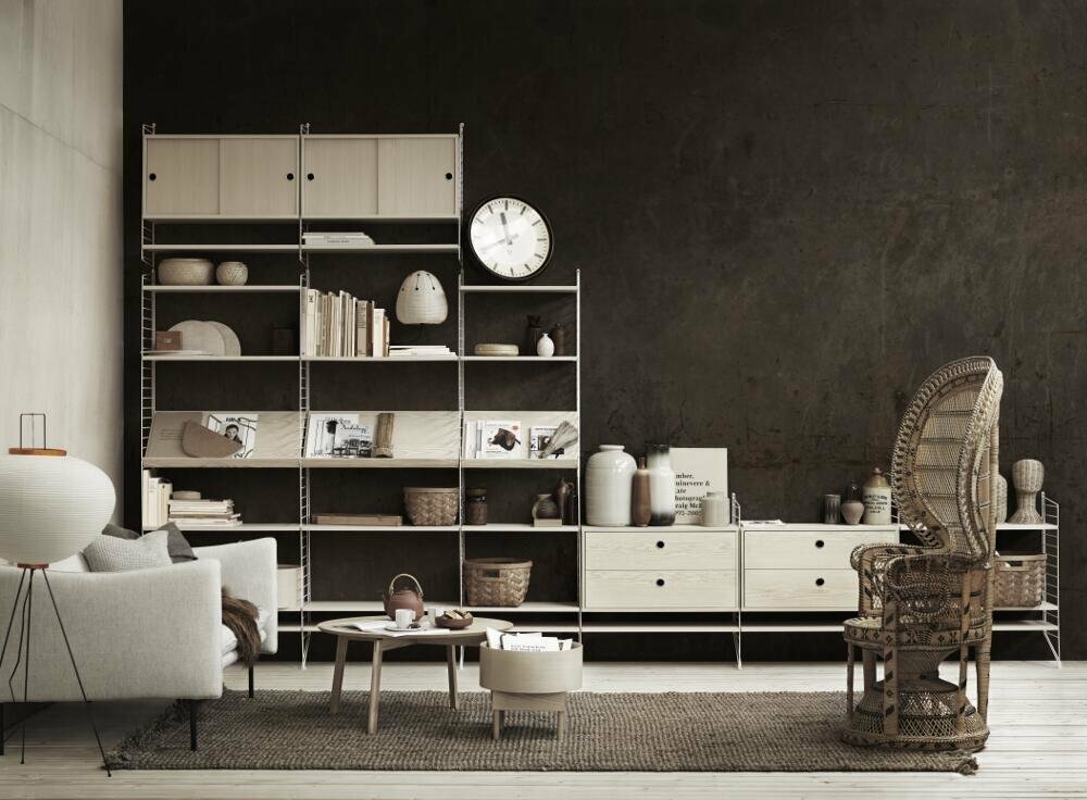 Schrank Mit Schiebetüren Beige 1