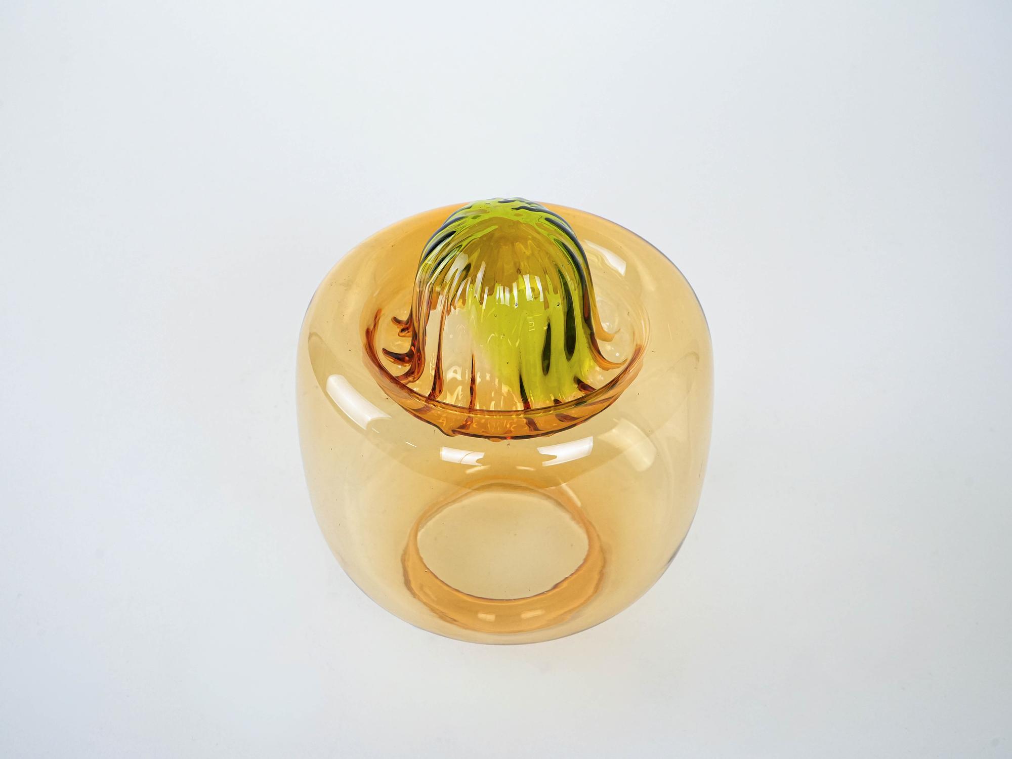 Glass table decoration 1970s 4