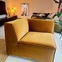 Dane 1-seater corner module Velour Matte Amber 3