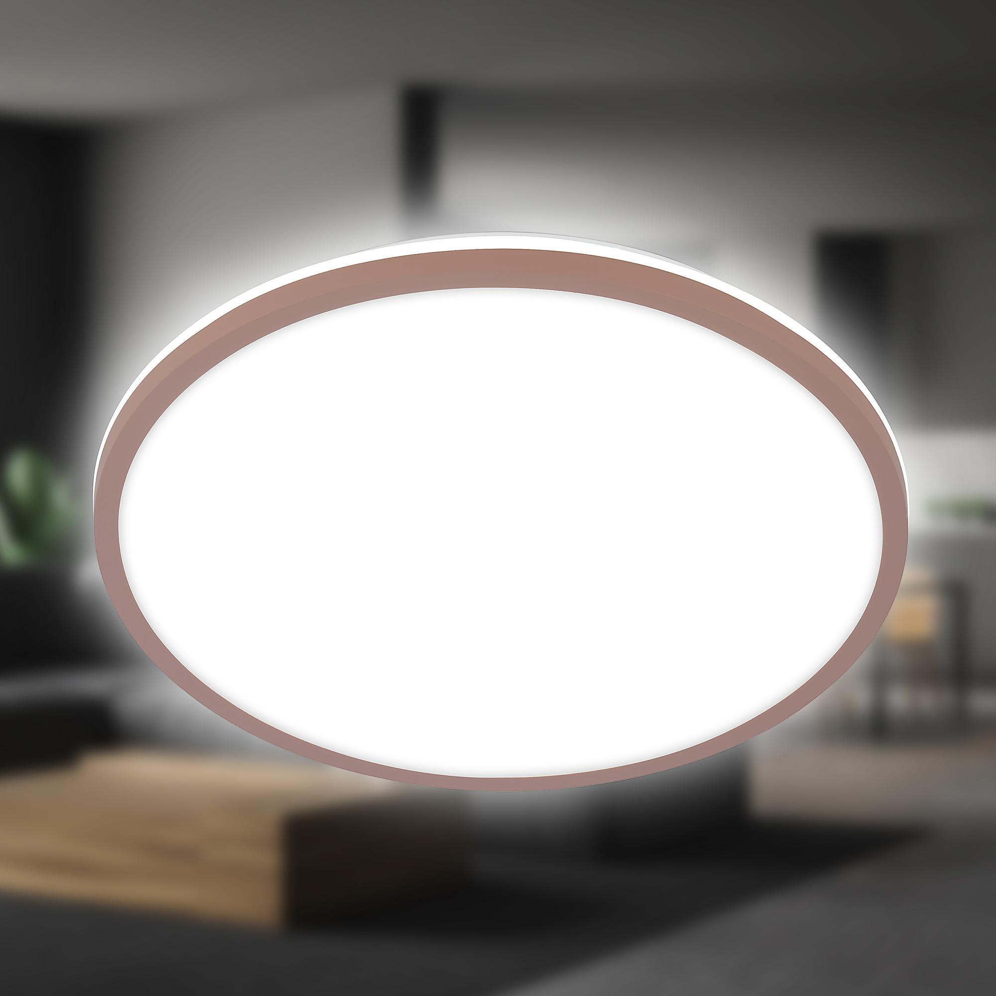 Lana LED Deckenleuchte Aluminium Polypropylen Braun 4