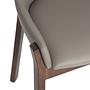 Dining chair faux leather grey 6