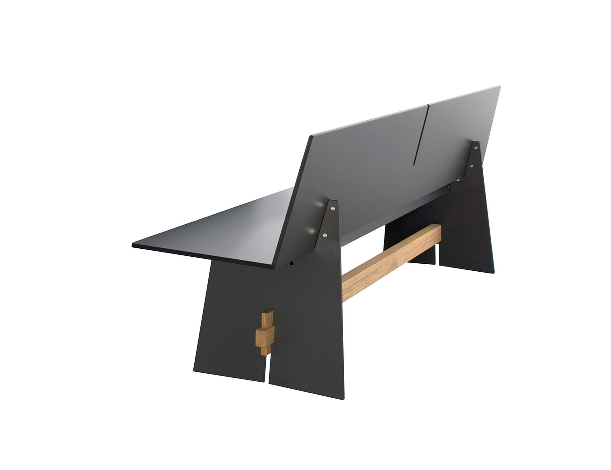 Tension Bank mit Rückenlehne Grau 0