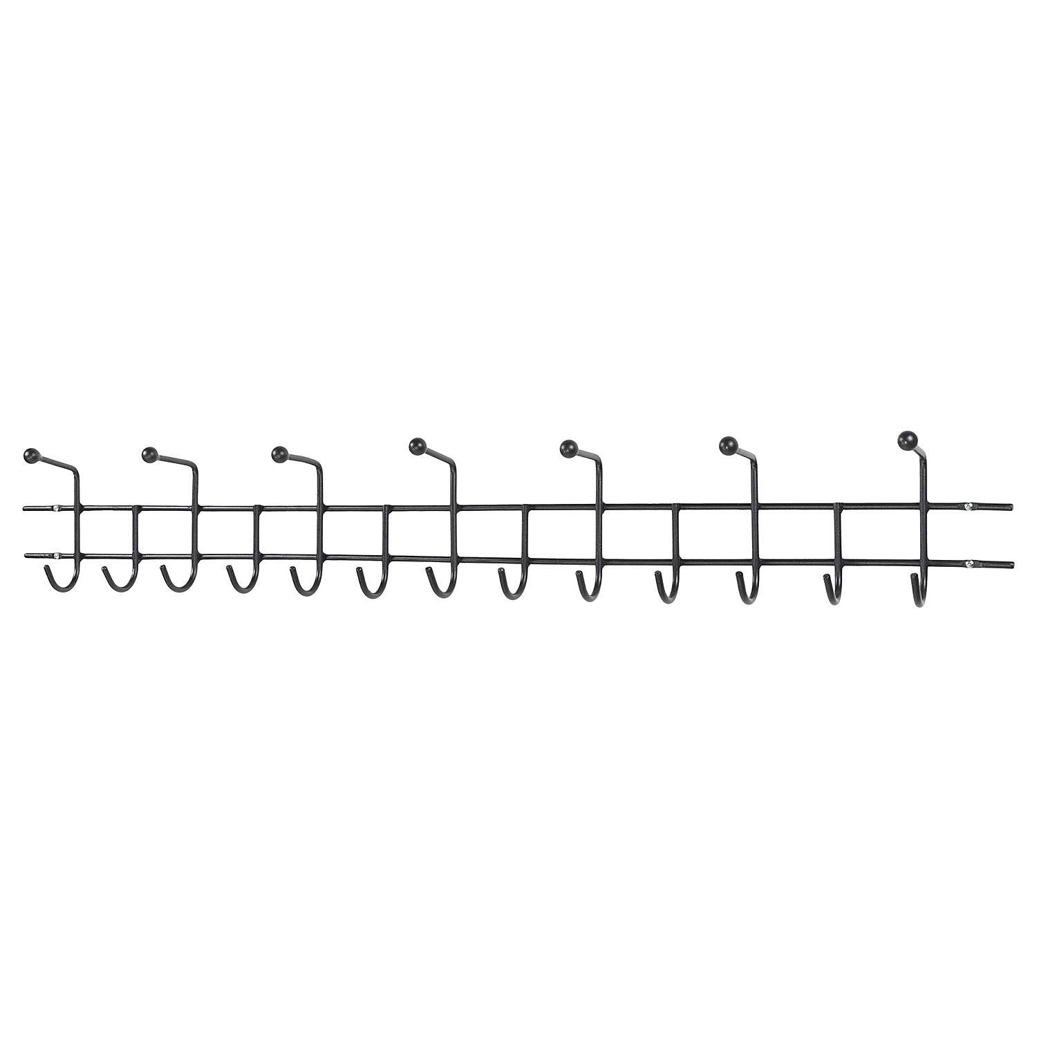 Garderobenleiste Honaker Metall Schwarz Breite: 119 cm 0