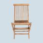 2x Teak-Gartenstuhl Klappbar 1