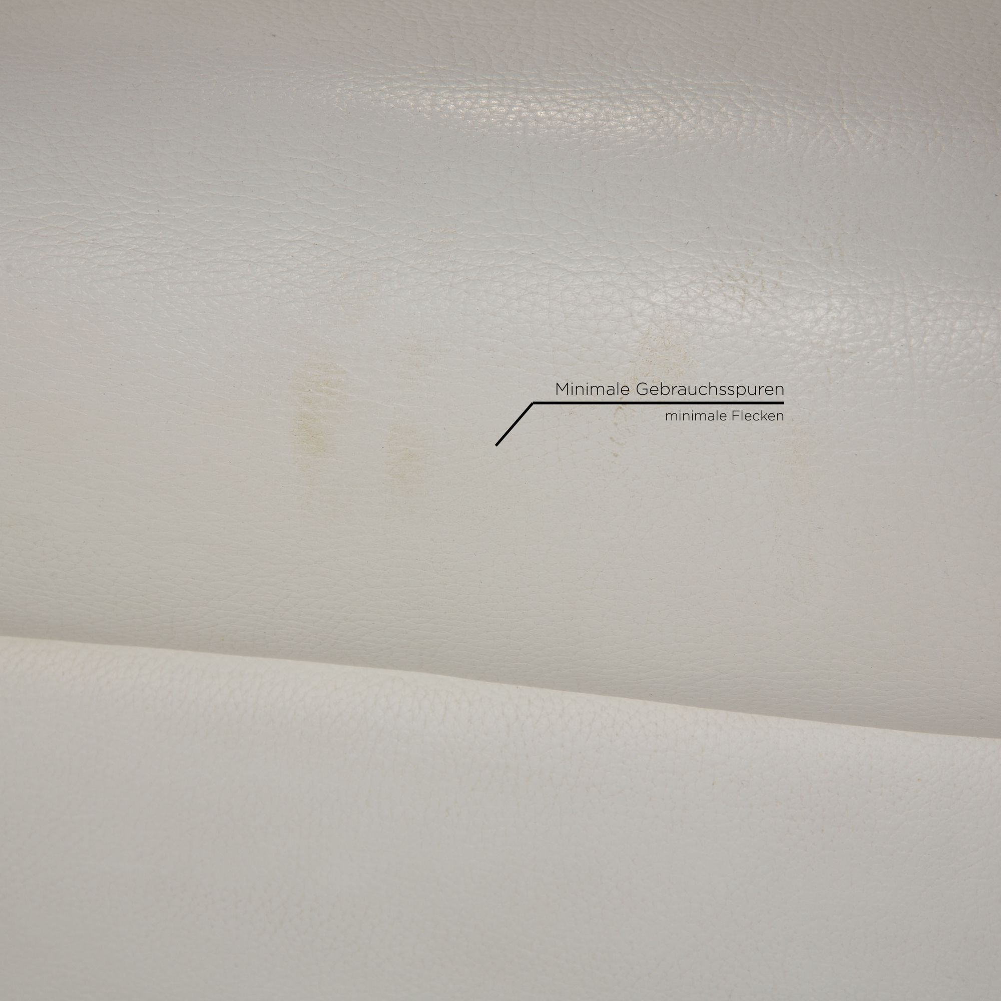Donna Ecksofa Leder Weiß 4