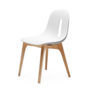 Gotham W Chair Plastic Wood White 0