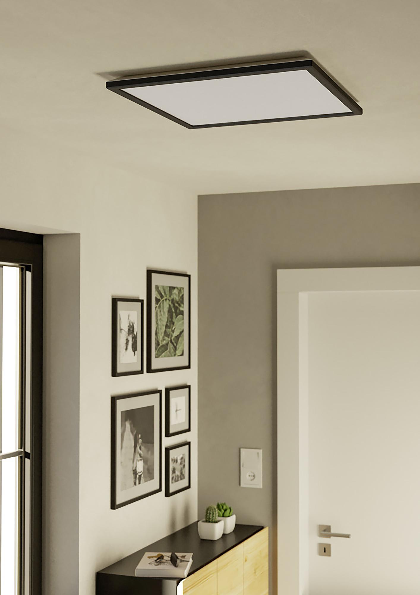 LED Ceiling Light Rovito-R 1-Light Plastic Black 3