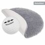 Flauschige Hochflor Badematte Rund Grau 5