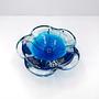 Vintage Bohemian Ashtray Blue 1970s 6