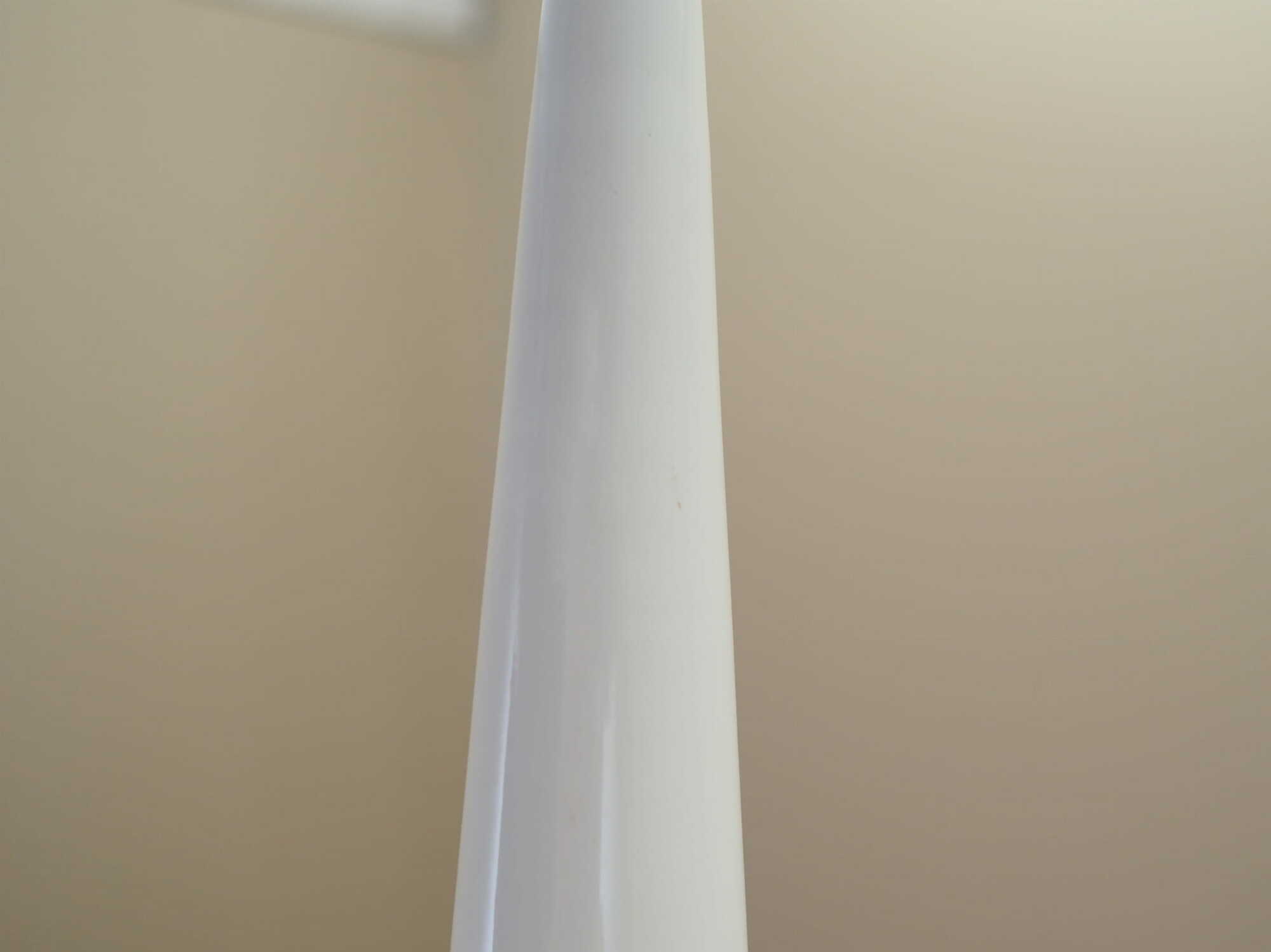 Vintage Pendant Lamp Metal White 1970s 4