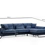 Frido Right Corner Sofa Navy Blue 7