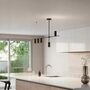 5-flame asymmetrical AJAX pendant light Black 3