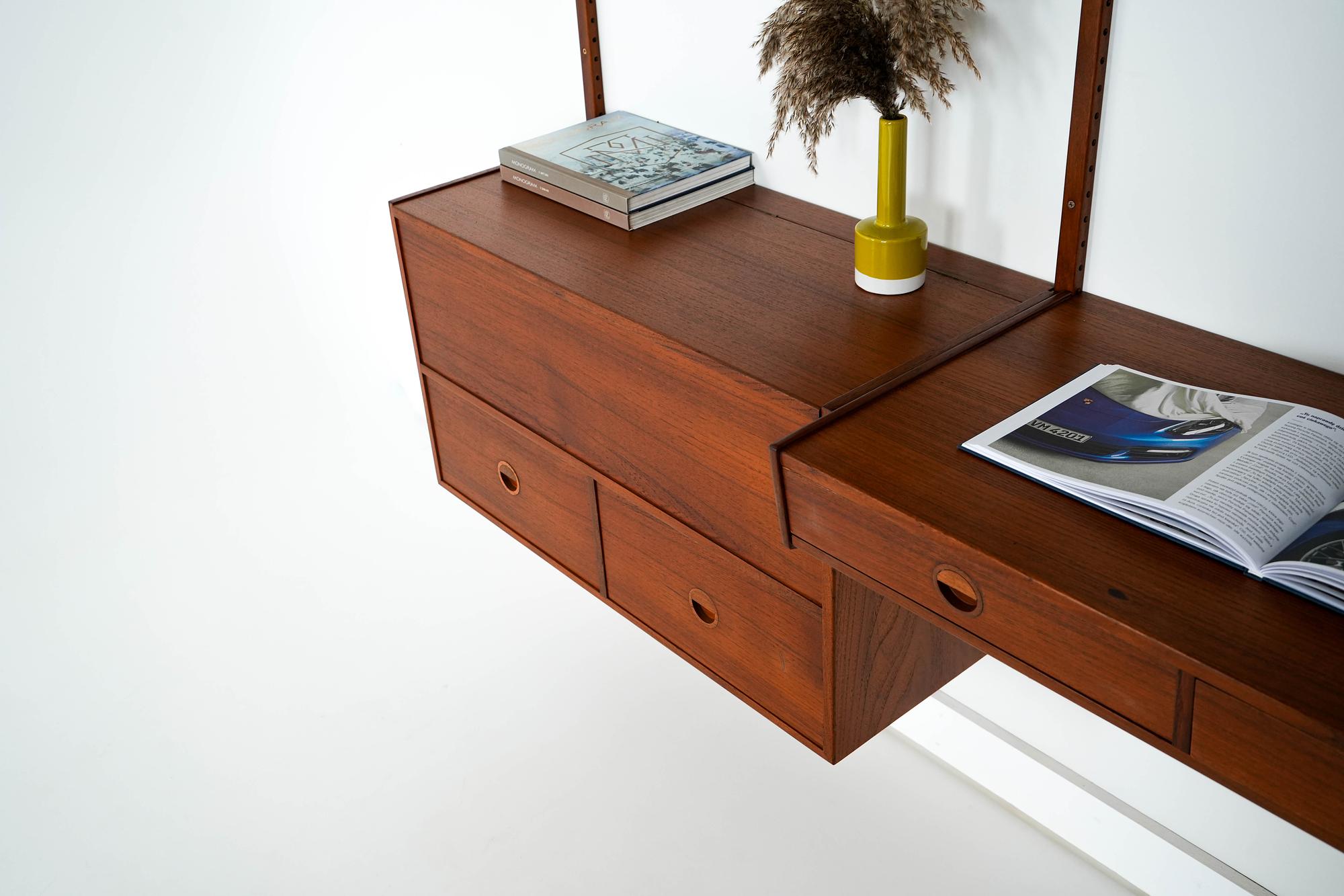 Modulares Teak-Regalsystem 60er Jahre Hansen & Guldborg 10