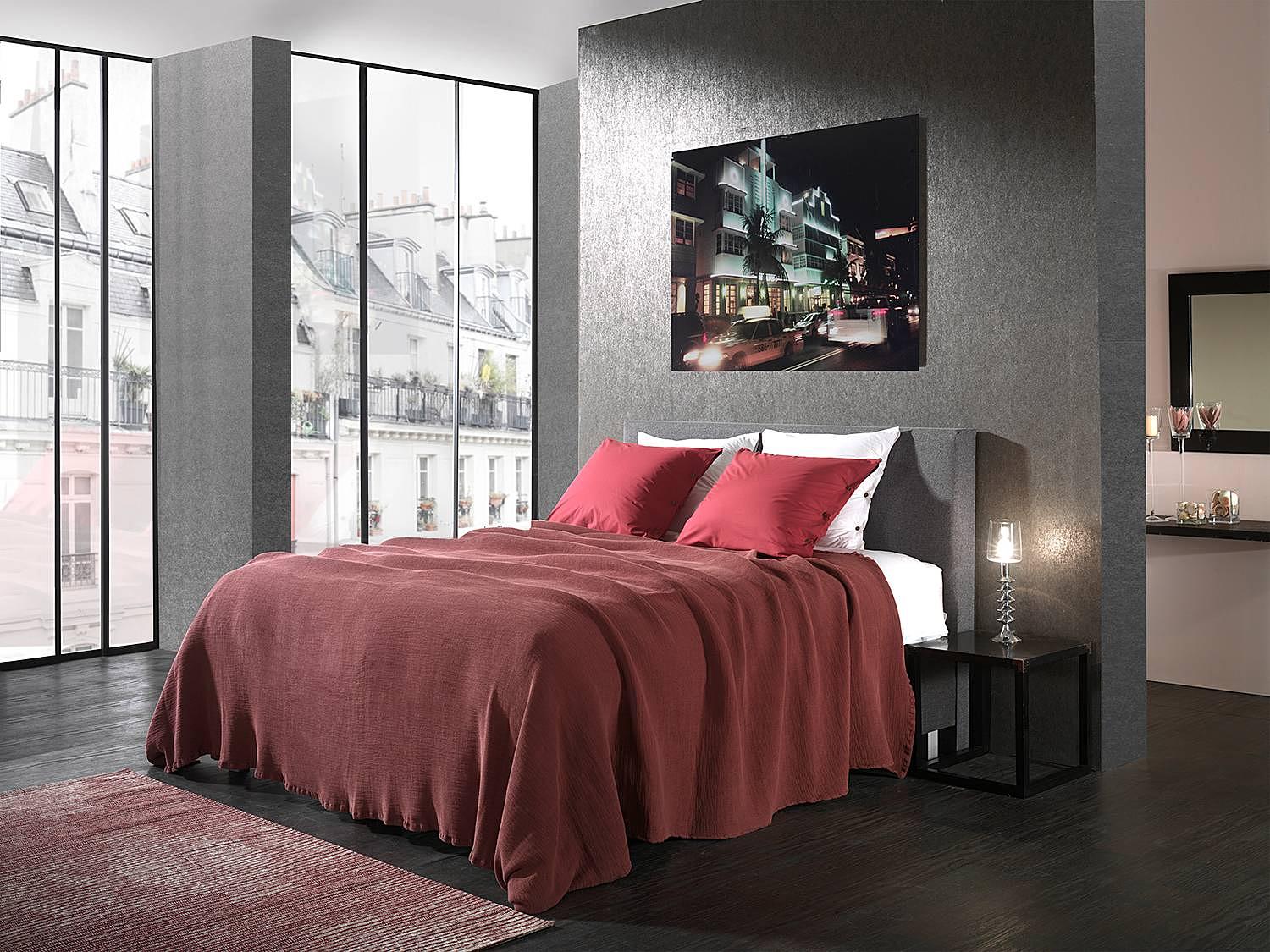 Plaid Ica Decke Baumwolle Braun 2