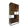 Verona Wandschrank Mangoholz Metall 1