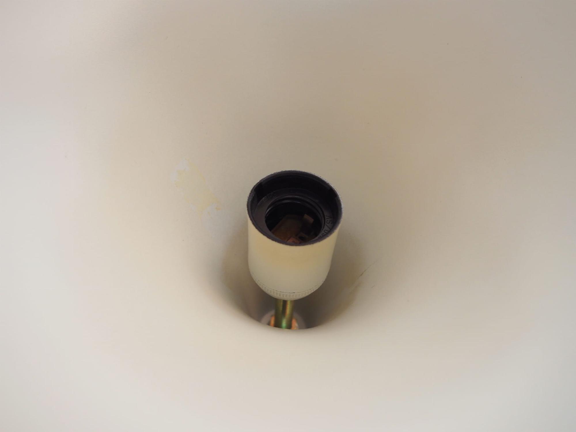 Pendant lamp Metal White 1970s 2