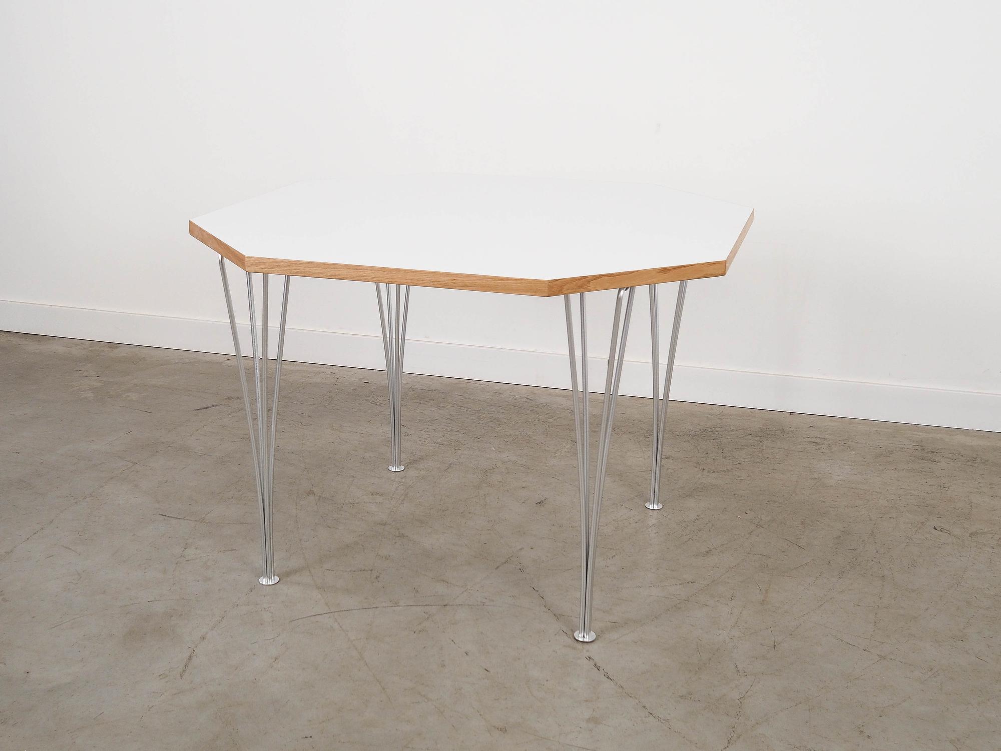 White table, Danish design, 1980s, manufactured i 1