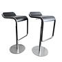 LEM Bar stools Wood Chrome Black 4