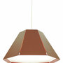 Jeanette Pendelleuchte Metall Glas Rot 0