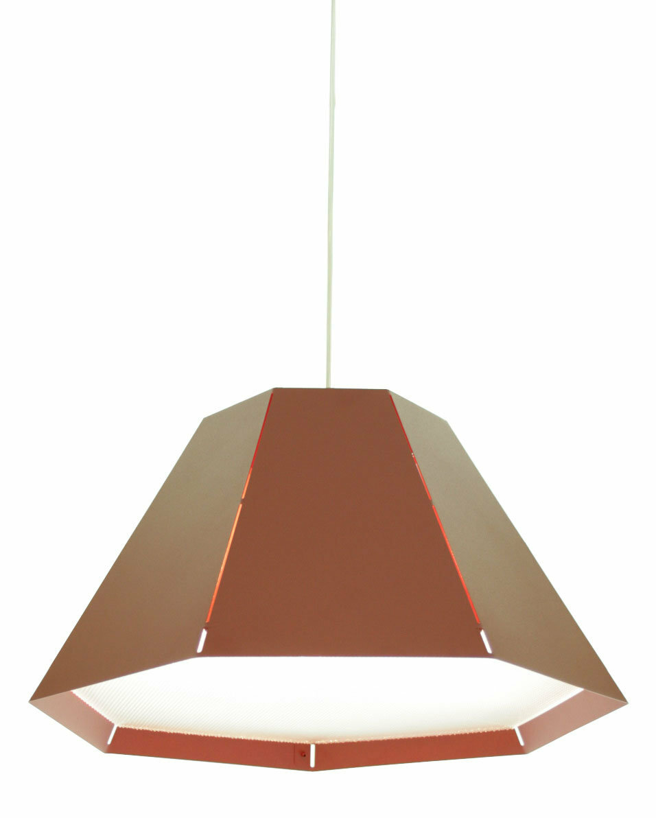 Jeanette Pendelleuchte Metall Glas Rot 0