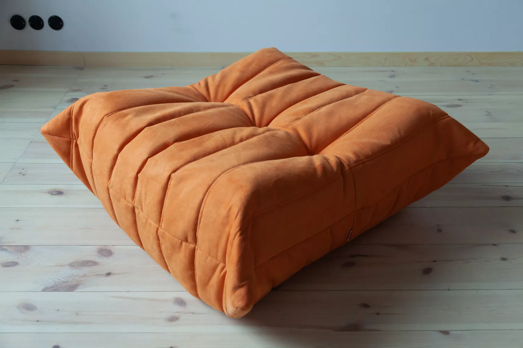 Togo Pouf Tessuto Arancione 5