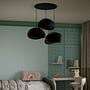 3-Flammig Wabi Sabi Haze & Hues Pendelleuchte Schwarz 0