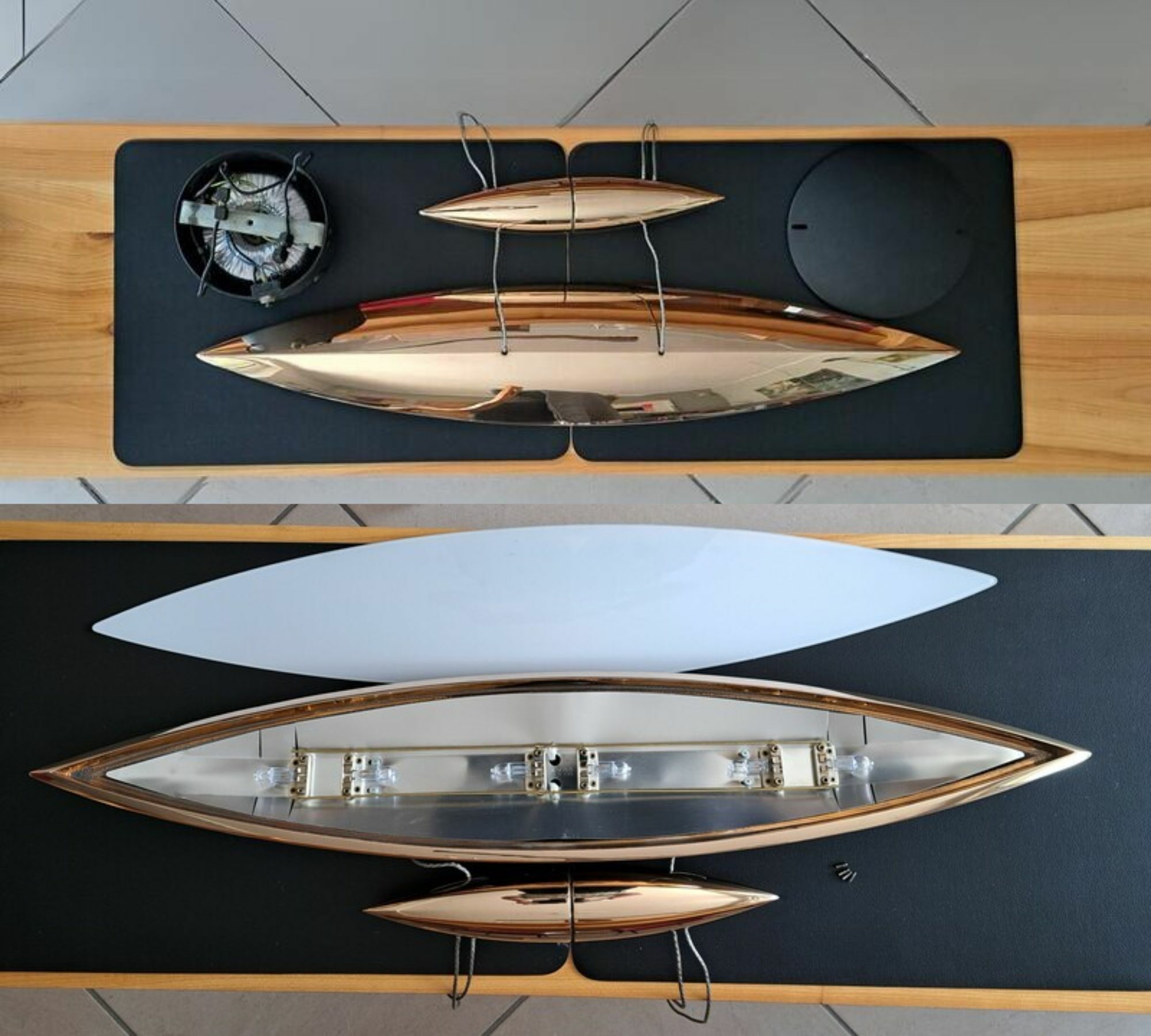 Tai Pendelleuchte Lang Bronze Poliert  4