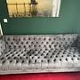Chesterfield 3-Sitzer Sofa Samt Grau 5
