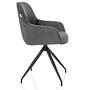 ELVERUM Dining Chair Velvet Grey 6