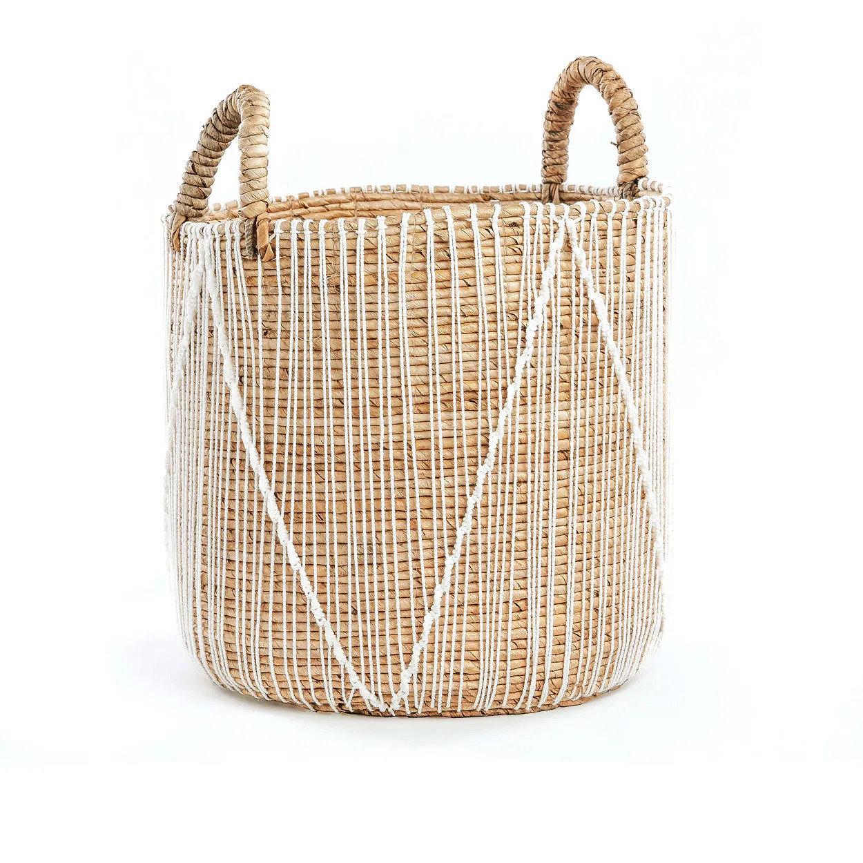 Straight Stitched Basket Macrame 0