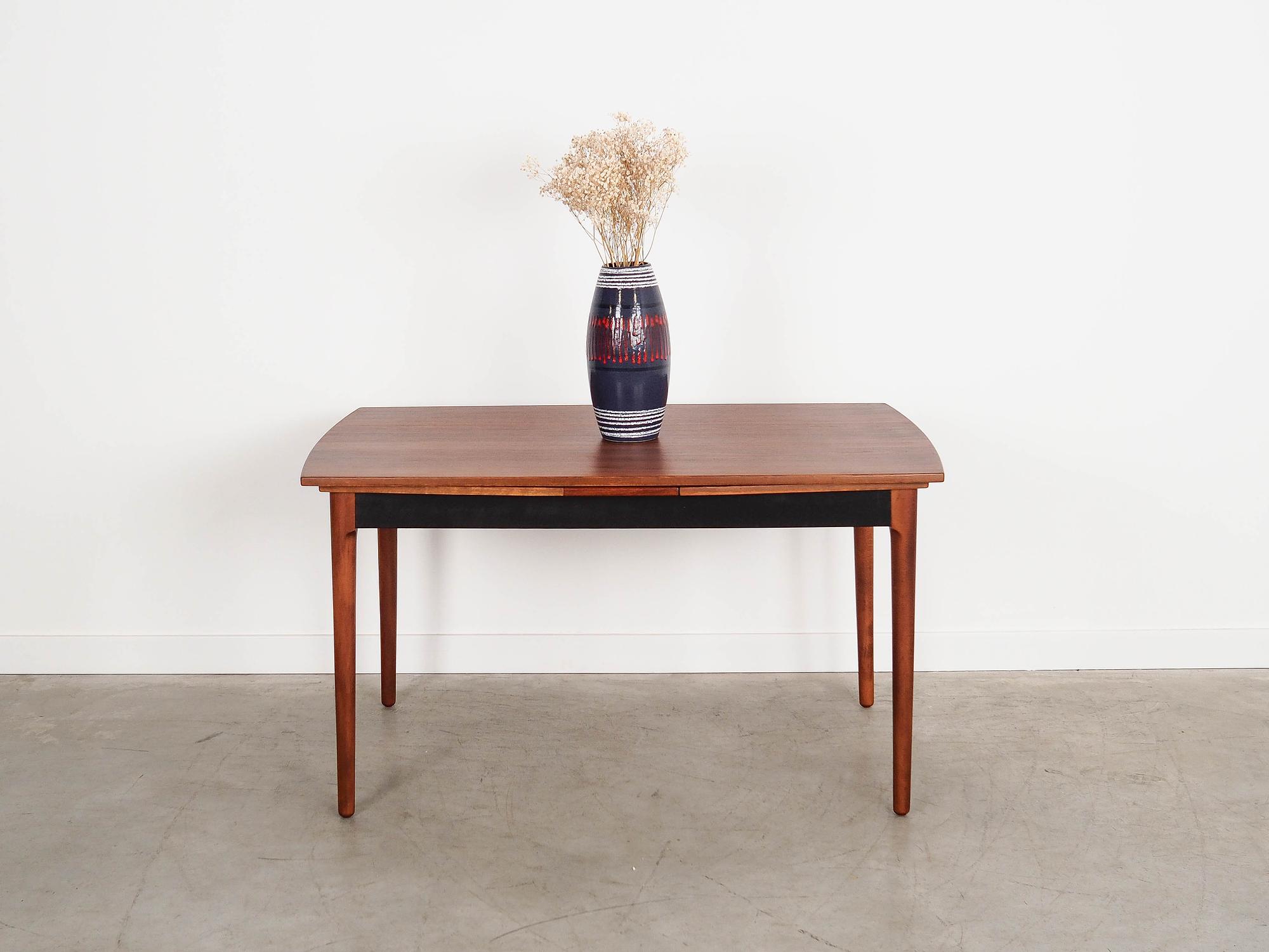 Walnut table Brown 1970s 2