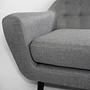 Ritchie Sofa 3-Sitzer Chesterfield-Stil Pearl Grey 4