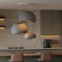 3-Flammig Wabi Sabi Ashveils Pendelleuchte Beton Grau 3