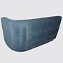 Nora 2-Sitzer Chaise Modul Rechts Danny Dusty Blue 6