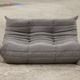 Togo Sofa 2-Sitzer Webstoff Warmgrau 1