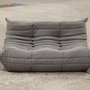Togo Sofa 2-seater woven fabric warm grey 1
