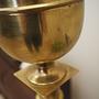Floor lamp brass gold 1960s 12