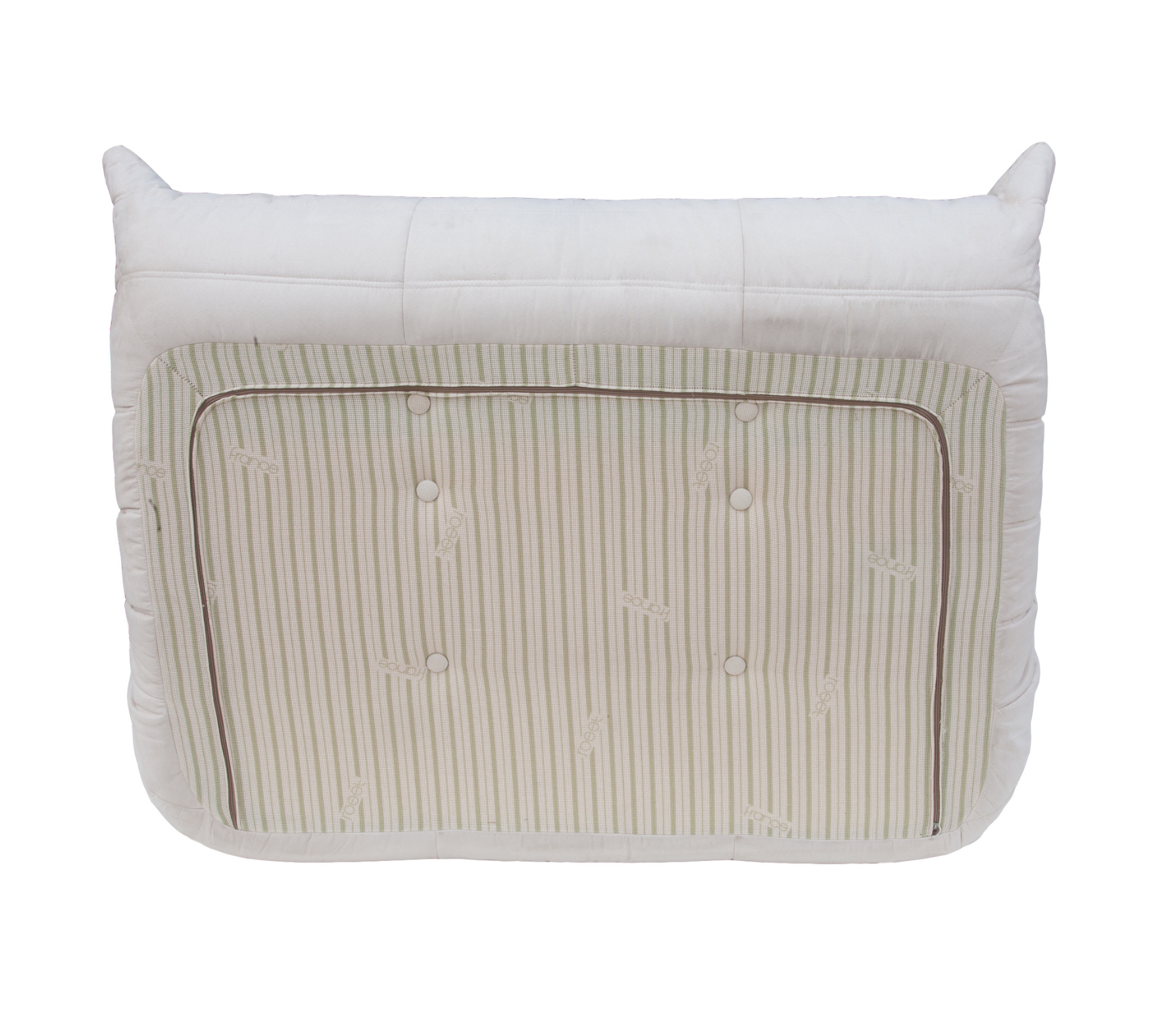 Togo Divano 2 posti tessuto bianco sporco 4