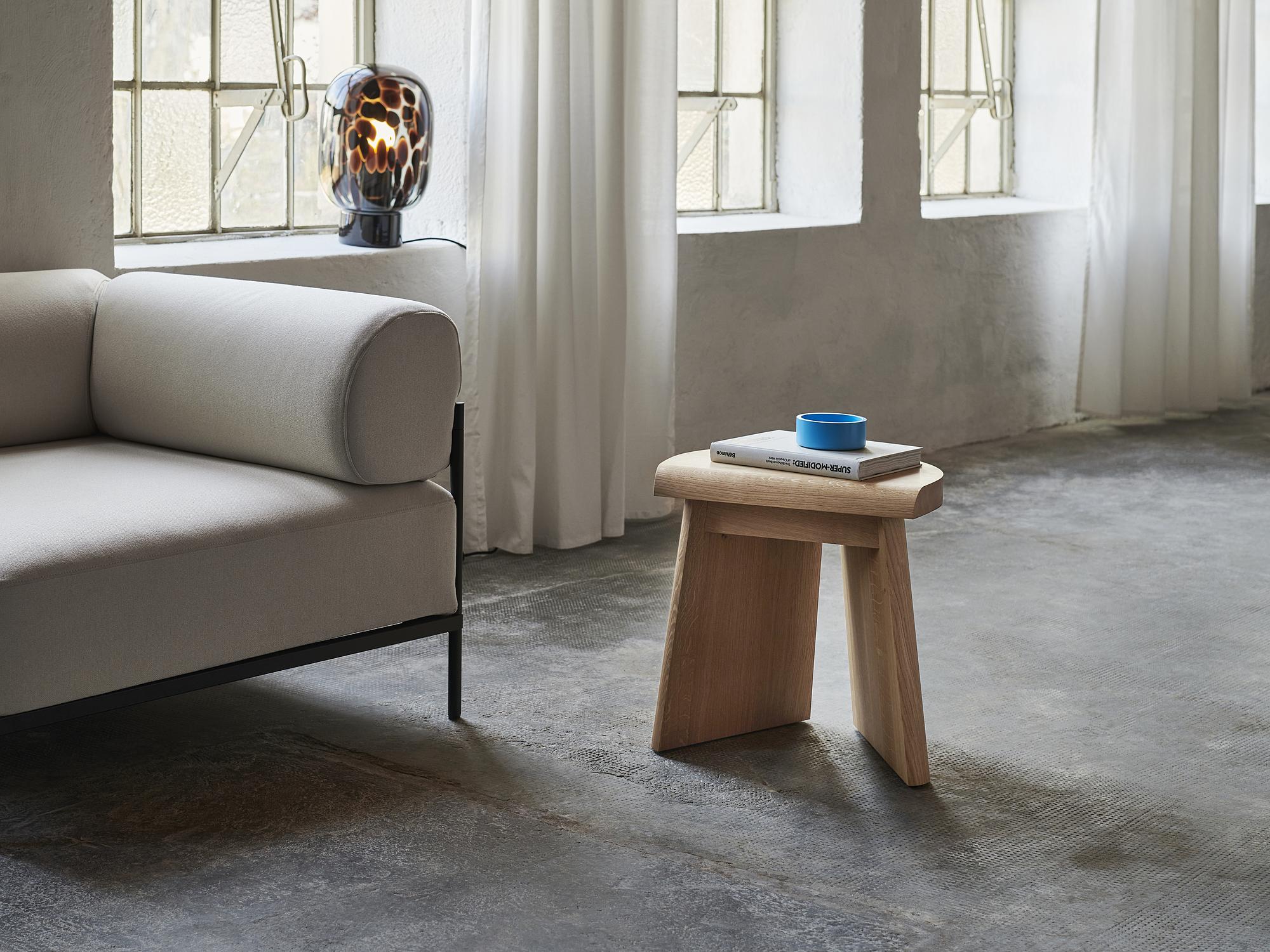 PORTAO Stool Oak Wood Oiled 2