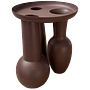 Vase with Plate Polspotten Brown 0