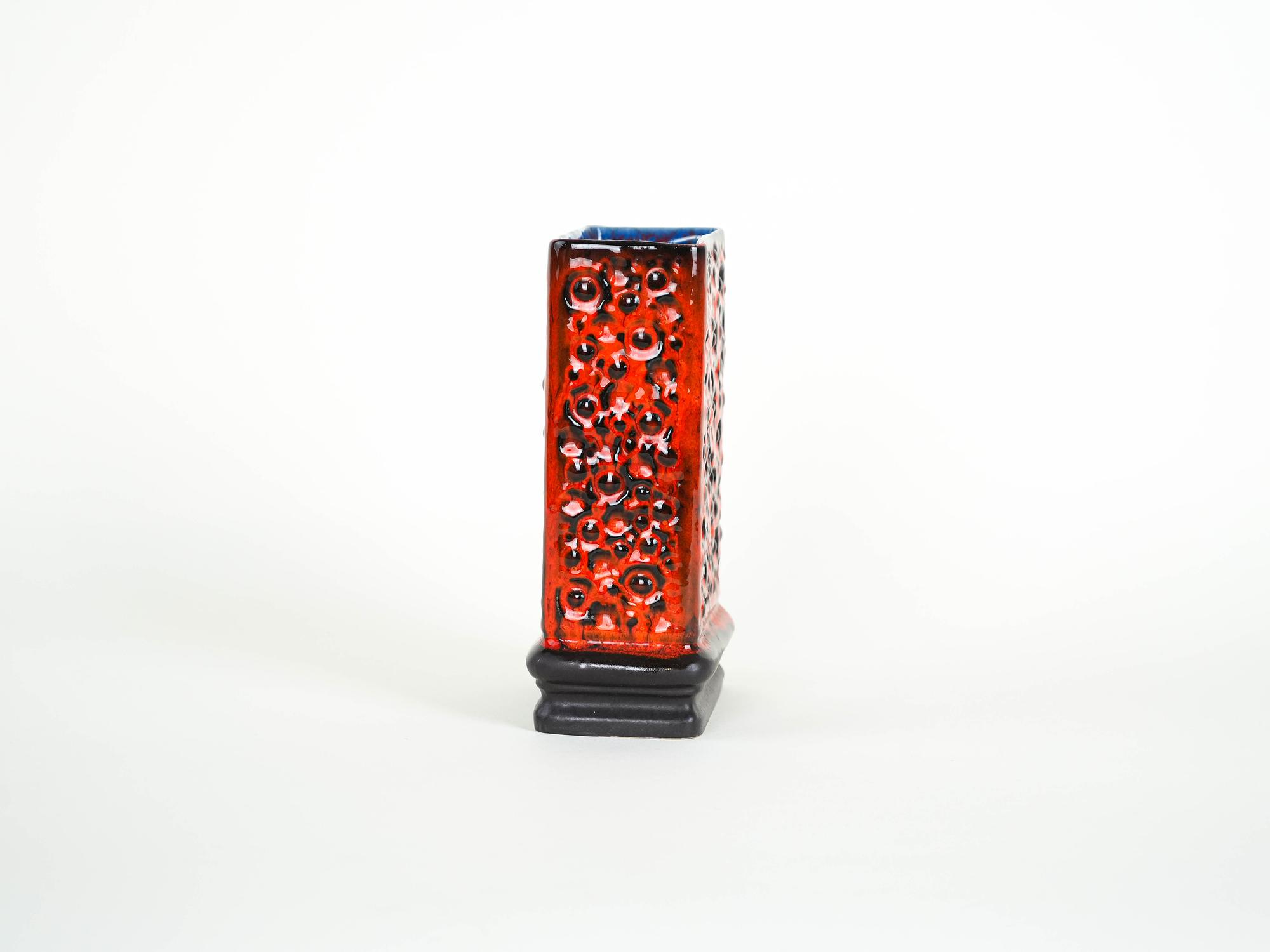 Ceramic vase Fat Lava 1960s 5