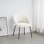 Upholstered chair Kelibia White 3