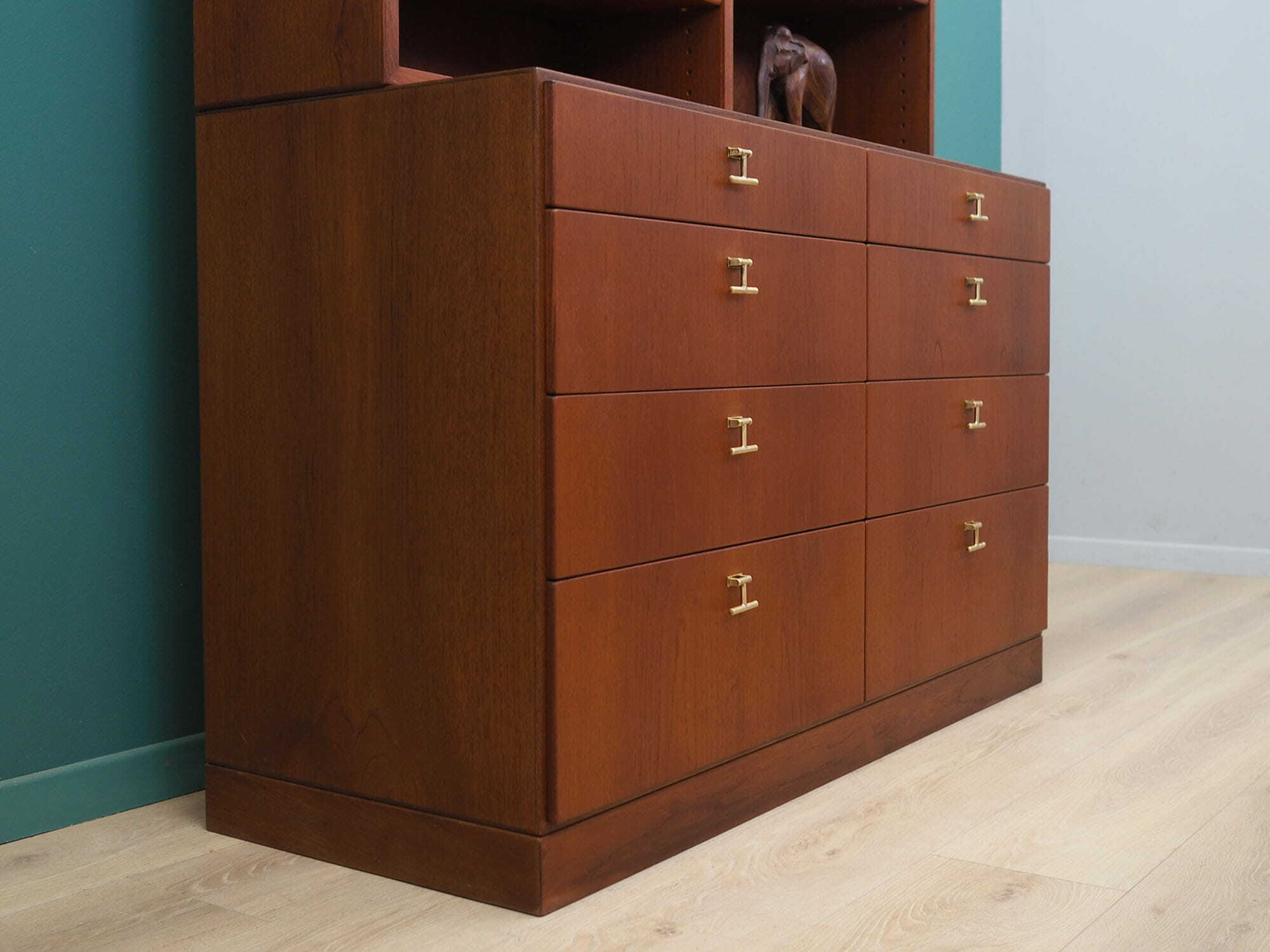 Vintage Bookshelf Teak Brown 1960s 4