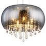 5-Flammig Pendelleuchte Kalla I Rauchglas Chrom 0