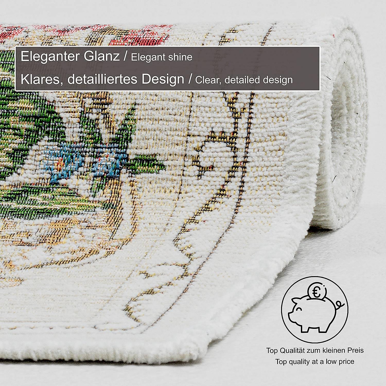 Flomi Florence Short Pile Rug Beige 80 x 150 cm 3