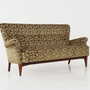 Vintage Sofa Beech wood Textile Green 1960s 2