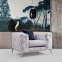 Como armchair light gray 3