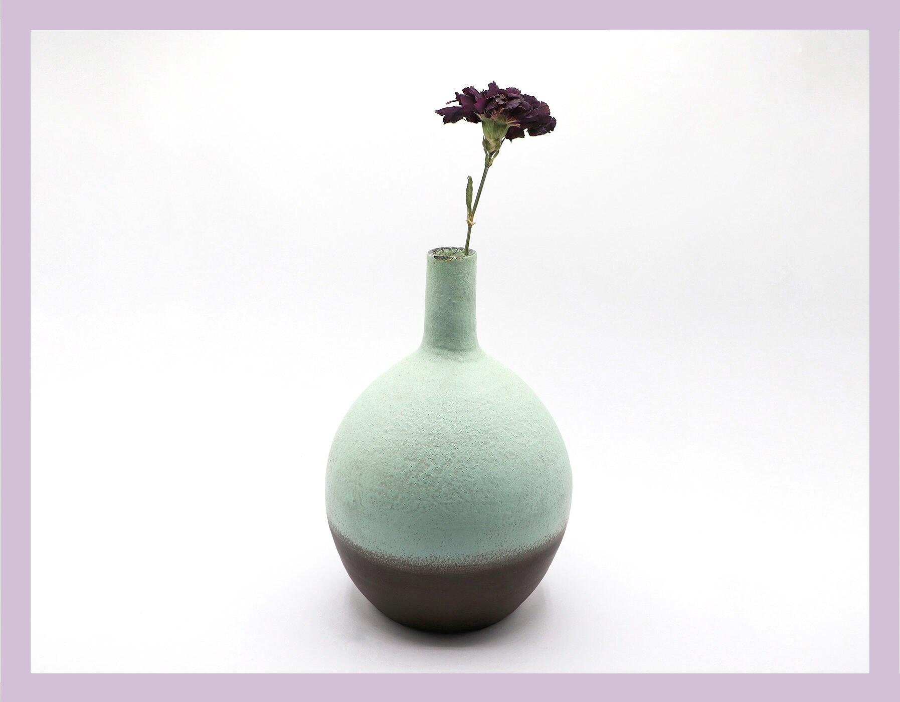 Vintage Lava Vase Keramik 1960er Jahre 1