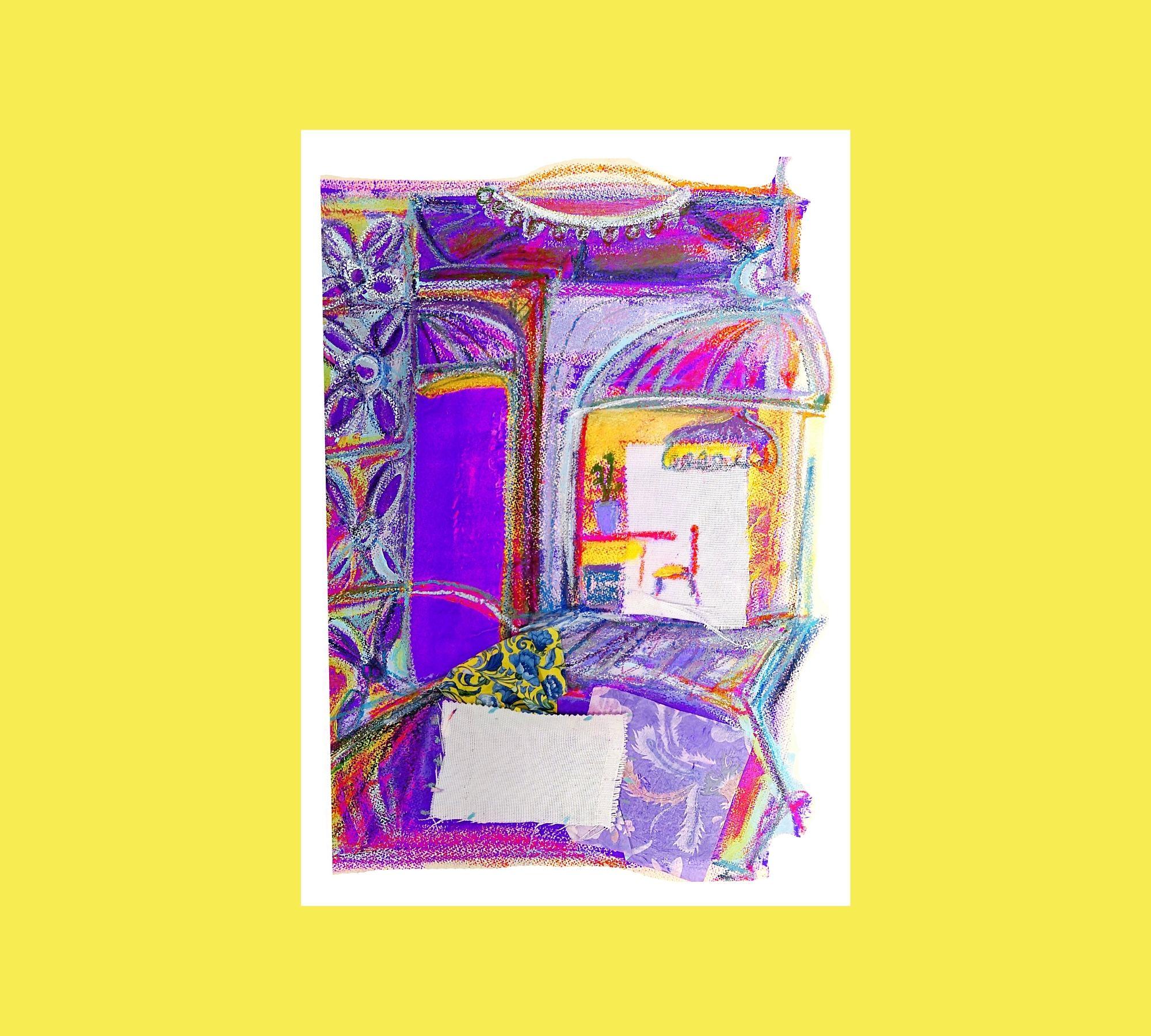 El pasillo del Riad Kunstdruck Mehrfarbig 1