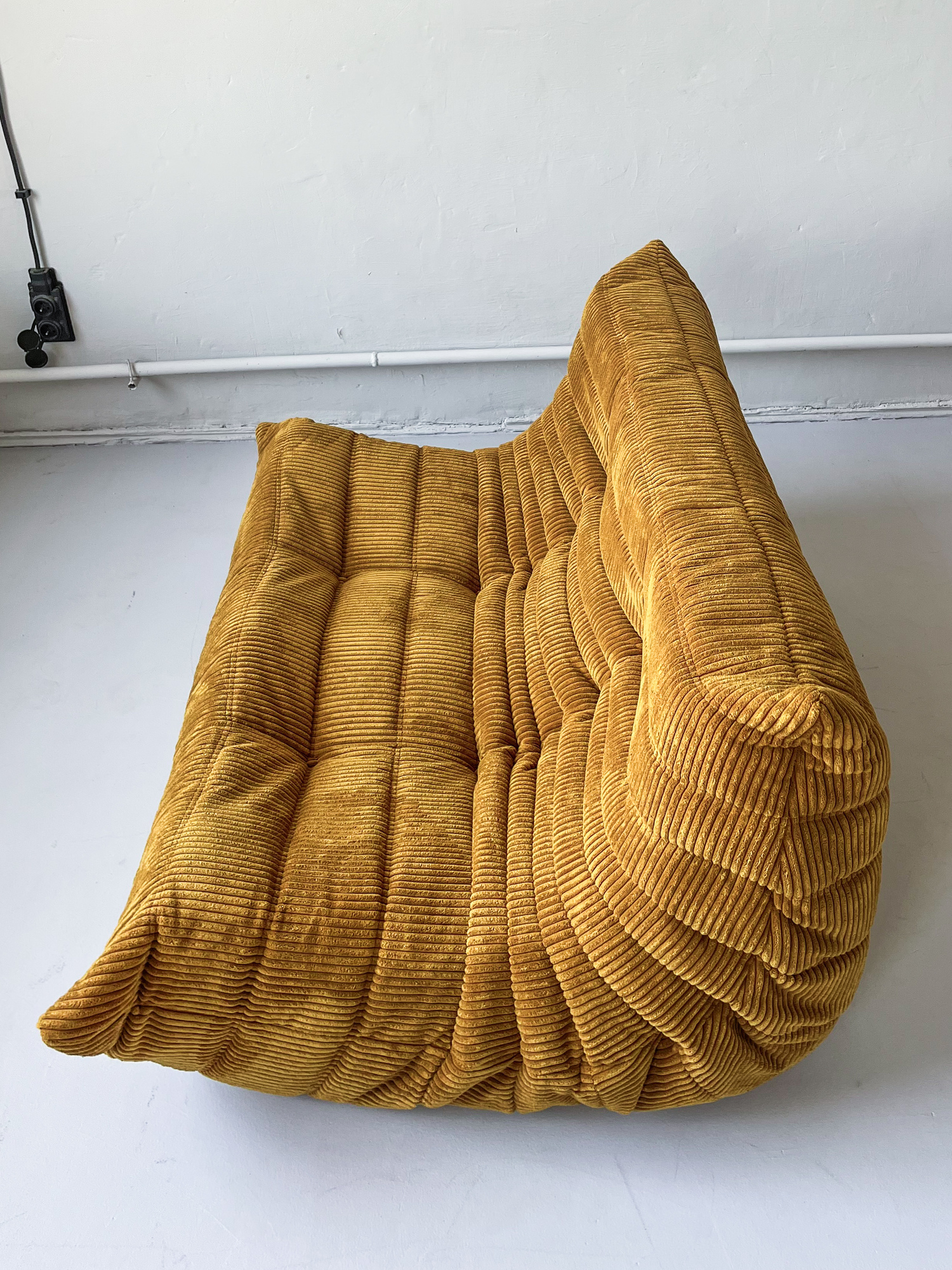 Togo Sofa 2-seater Cord Sand Brown 4